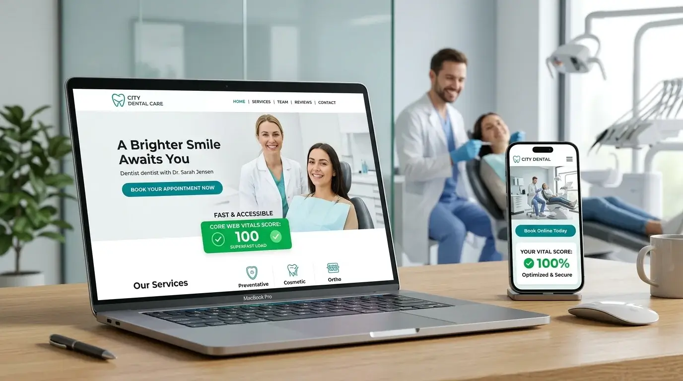 Dental Clinic Website SEO, Fast Loading Speed and Conversion Optimisation