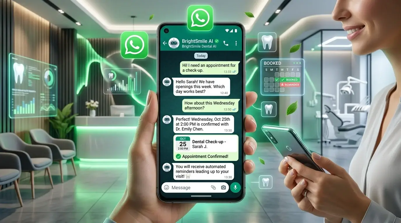 WhatsApp AI Automation for Dental Clinics - 24/7 Appointment Booking